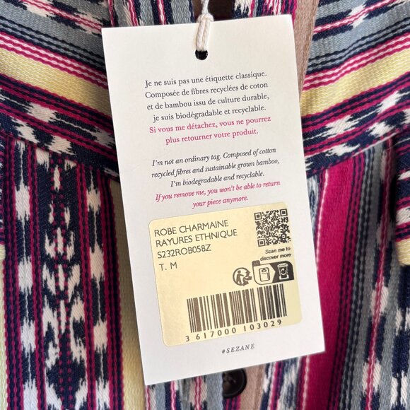 *NWT* Sézane Charmaine Long Sleeve Tunic Dress – Size M - Picture 11 of 16